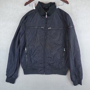 Peuterey Jacket XXL Bomber Light Shell Black Full Zip All Condition Seafaring
